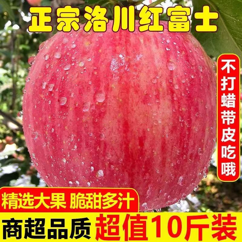 正宗陕西洛川苹果新鲜水果当季整箱红富士冰糖心一级脆甜10斤包邮
