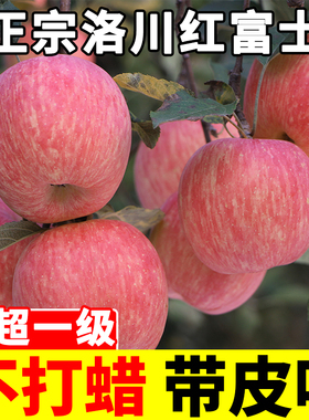 正宗洛川红富士苹果10水果新鲜当季整箱斤陕西脆甜时令一级果包邮
