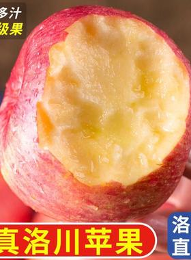 正宗陕西洛川苹果水果新鲜当季整箱红富士冰糖心脆甜8.8斤包邮10