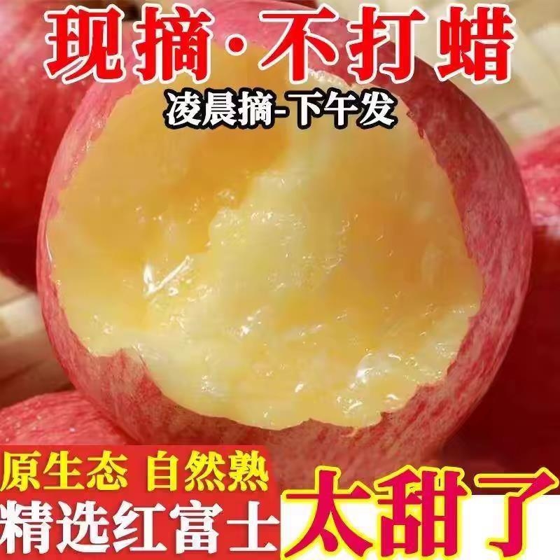 陕西红富士苹果整箱10斤水果新鲜应当季红富士冰糖心一级脆甜包邮