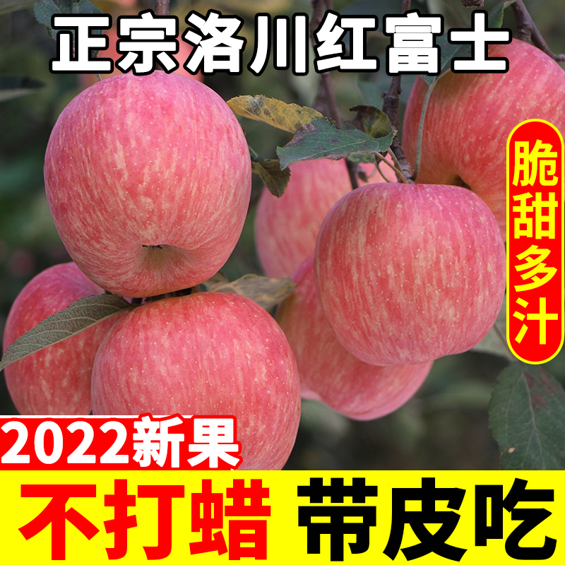 正宗洛川红富士苹果10水果新鲜当季整箱斤陕西脆甜时令一级果