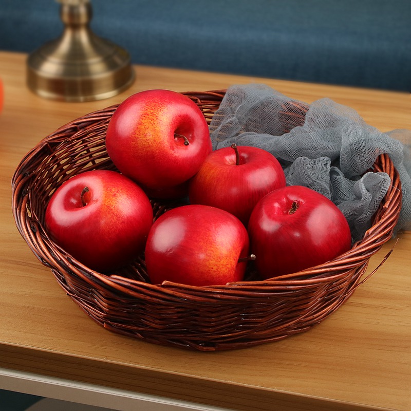 仿真苹果水果模型嘎啦果加力果姬娜红苹果展厅店铺橱窗装饰道具