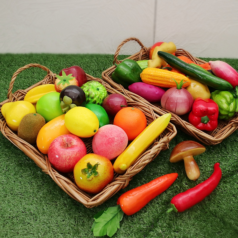 仿真蔬菜轻水果模型泡沫果蔬道具苹果香蕉儿童区域玩教具拍摄道具