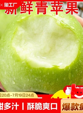 青苹果9斤新鲜水果现摘小苹果应当季孕妇水果酸脆甜富士整箱包s