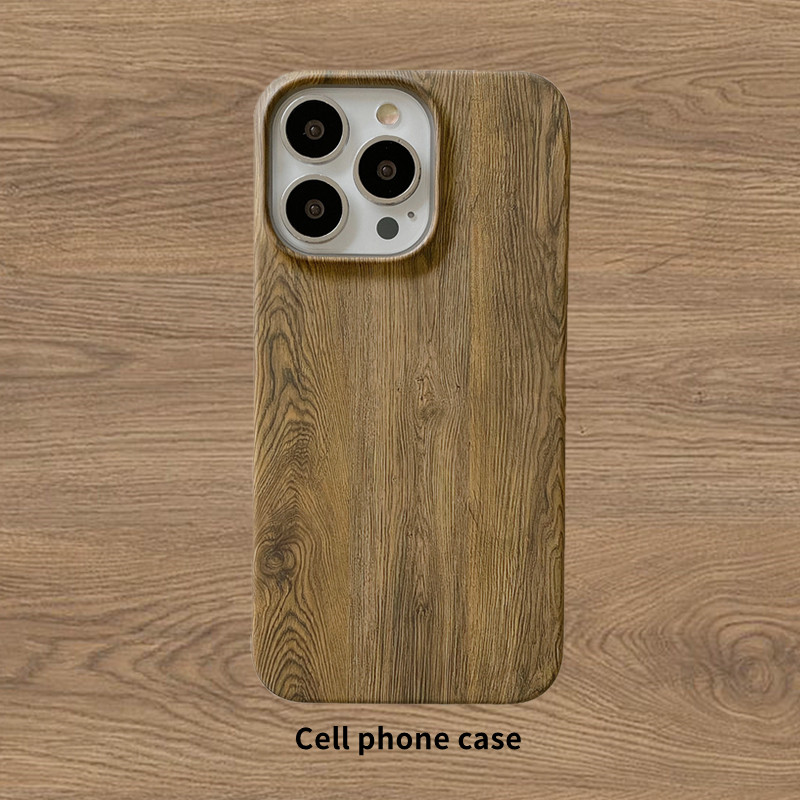 木纹适用iPhone12Pro手机壳苹果13ProMax硬壳11男女X/XR套7/14Pro/iPhone15ProMax个性创意保护套