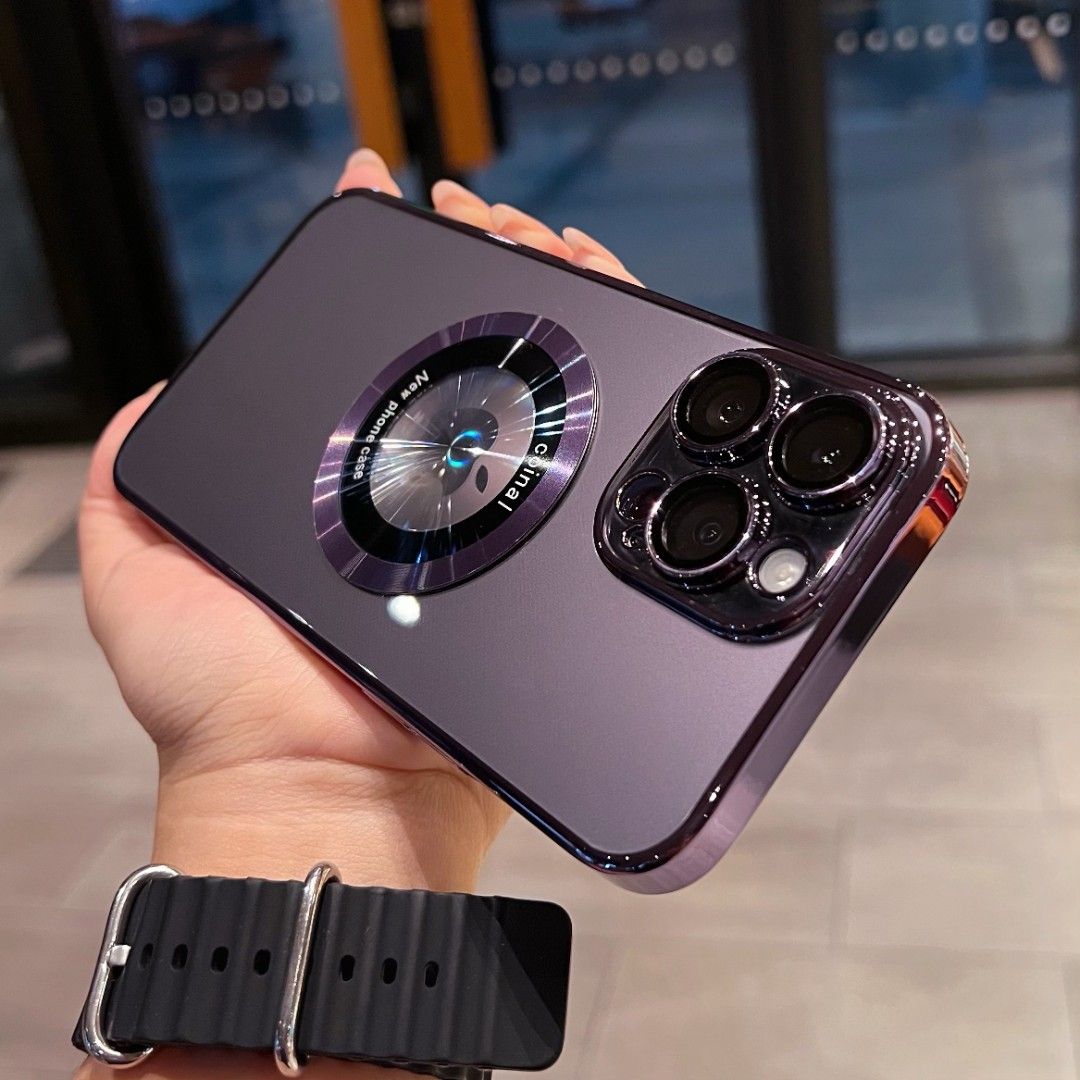 MagSafe磁吸适用苹果14promax手机壳新款全包iPhone13透明15Pro高级感12电镀硬壳11超薄保护套14Plus漏标防尘
