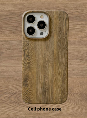 木纹适用iPhone12Pro手机壳苹果13ProMax硬壳11男女X/XR套7/14Pro/iPhone15ProMax个性创意保护套