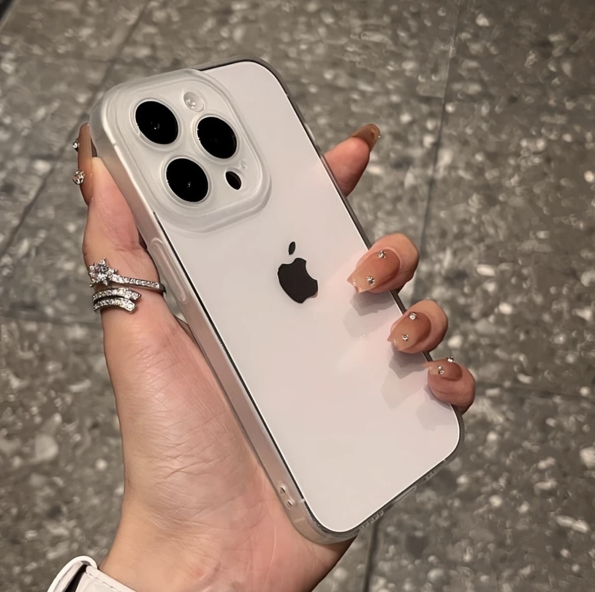 磨砂镜头框透明苹果15手机壳iPhone13高级14Promax12情侣11