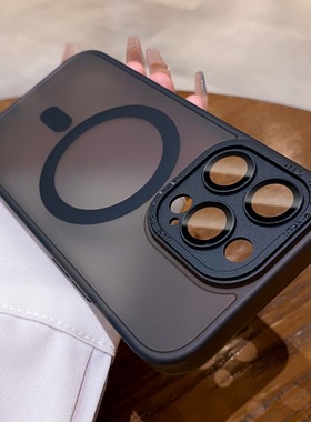 Magsafe磁吸适用苹果14promax手机壳新款iphone13保护套14超薄磨砂12镜头全包11透明高级感男女款plus车载pro