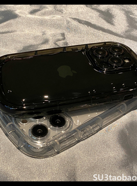 15高级灰透黑椭圆Xs适用iPhone14苹果13promax手机壳12全包11气囊13mini防摔XR加厚8plus透明7气垫se硅胶纯色