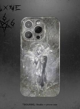 Siouxsie北欧风暗黑女神高级感适用于iPhone15proMax苹果14pro手机壳艺术13min创意12油画11/xr全包亮面华为