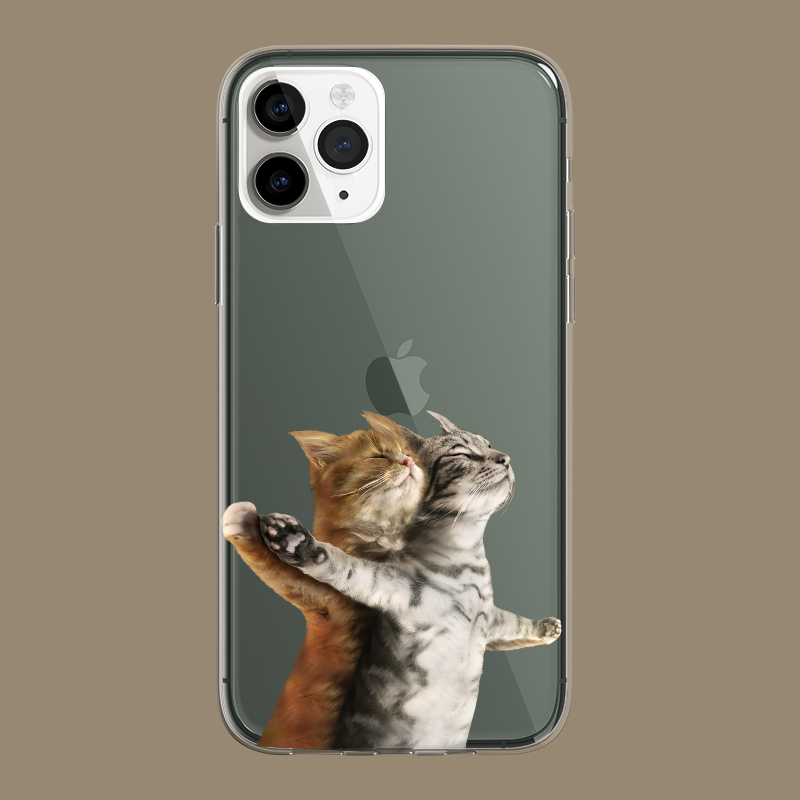 新款趣味可爱恶搞猫咪泰坦尼克号高级感苹果15promax适用iphone14pro透明13min/xs11镜头全包xr软12min手机壳