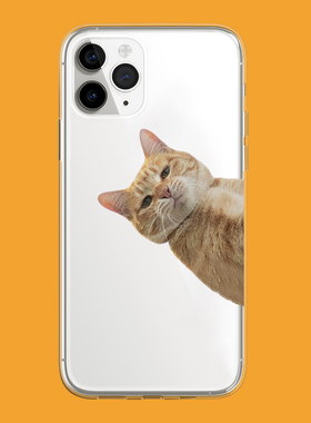 新款萌系恶搞趣味可爱搞怪猫咪高级感苹果15promax适用iphone14pro透明13min/xs11镜头全包xr软12min手机壳
