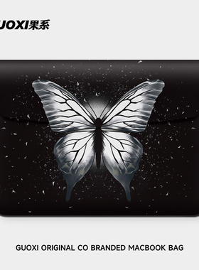 GUOXI创意蝴蝶笔记本电脑包14寸女生IPAD内胆包适用联想air苹果mac笔记本华为15保护套惠普小米平板收纳包