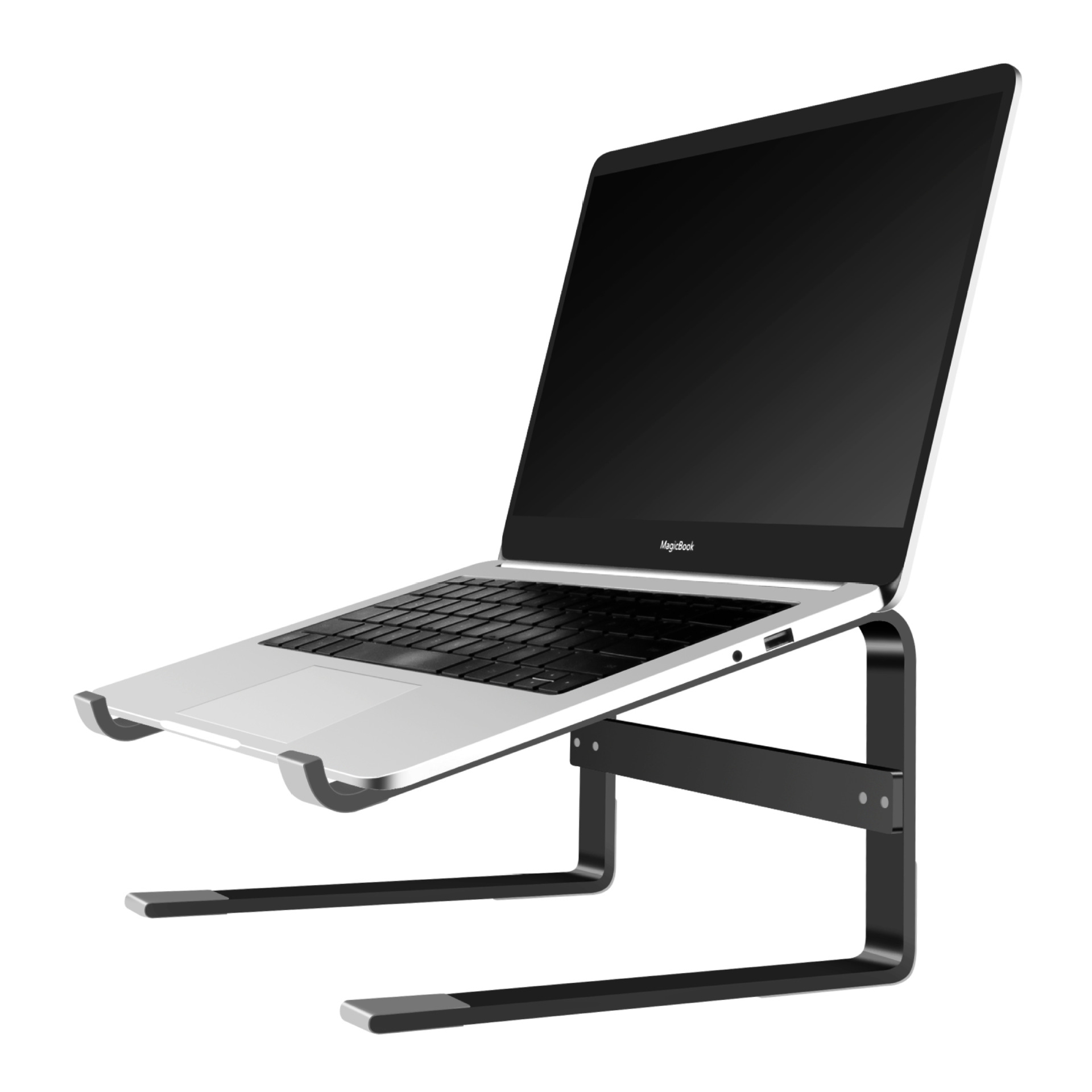 笔记本电脑支架 金属铝合金桌面增高架 适用于华为苹果Macbook