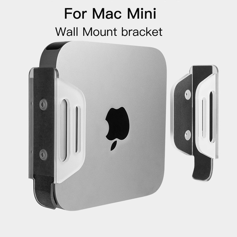 适用于苹果Mac mini壁挂支架墙面电脑主机桌面底座多功能收纳架子