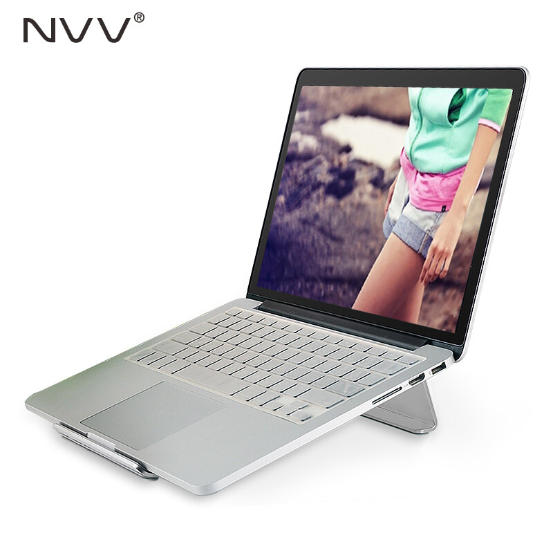 NVV N1 笔记本支架散热器 铝合金办公增高护颈椎桌面电脑支架 Macbook苹果托架底座配件