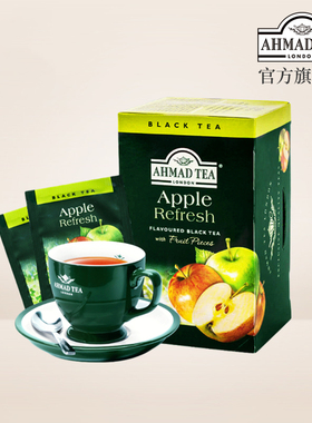 AHMAD TEA英国亚曼苹果味红茶20个独立包装进口袋泡茶包果味茶