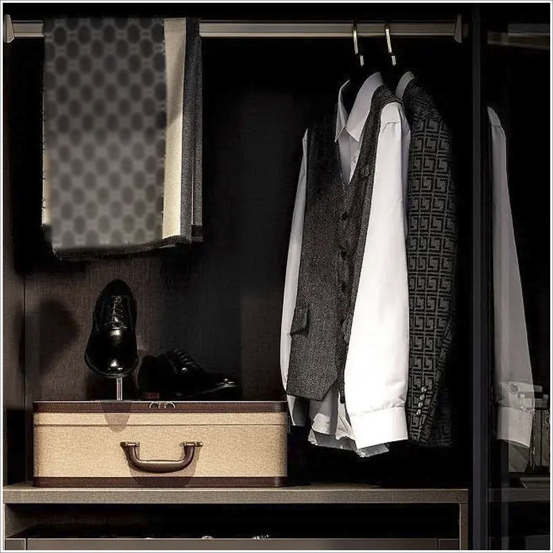 轻奢样板房衣帽间装饰品西装皮鞋储物盒组合摆件展厅衣柜软装道具