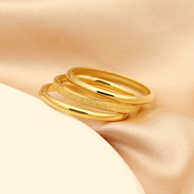 三生三世戒指女小众设计高级感素圈金钛钢食指2024年新款潮不掉色