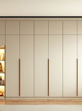 衣柜家用卧室现代简约实木储物柜子出租房用简易组装整体衣橱定制