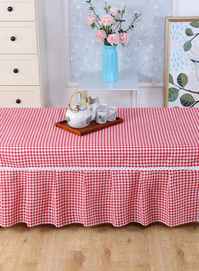 茶几罩套长方形全包款家用客厅餐桌布棉麻小清新防尘幼儿园桌布艺
