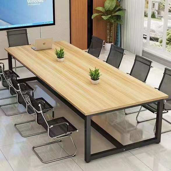 会议室长桌简约现代办公桌简易大班台长方形洽谈长条培训桌椅组合