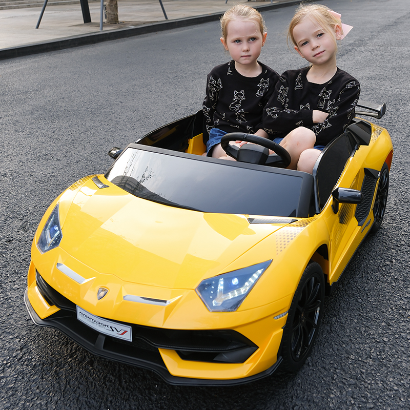 超大双人座兰博基尼儿童电动汽车玩具可坐人婴儿宝宝遥控小孩童车