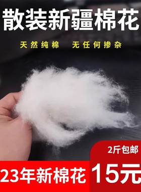 新疆棉花一级优质长绒棉花脱籽散装皮棉手工被芯棉胎絮褥子填充物