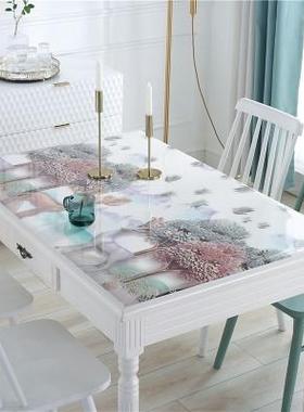 可粘贴桌布纸自粘油免洗茶几垫子软塑料玻璃餐桌垫台布厚水晶板