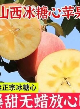 红富士冰糖心苹果脆甜丑苹果应季新鲜水果整箱10斤特大果运城苹果