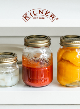 英国kilner黄桃罐头空瓶带盖可蒸煮装水果西红柿酱专用玻璃密封罐