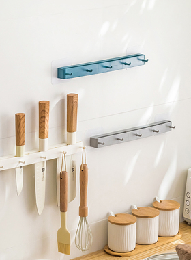 家用厨房刀架置物架免打孔筷子筒壁挂式多功能刀具一体菜刀收纳架