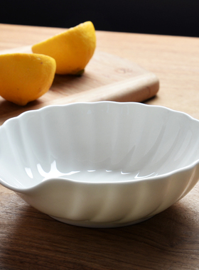 骨瓷贝壳碗创意花边碗网红爆款甜品碗零食碟子蘸料碗陶瓷家用日式