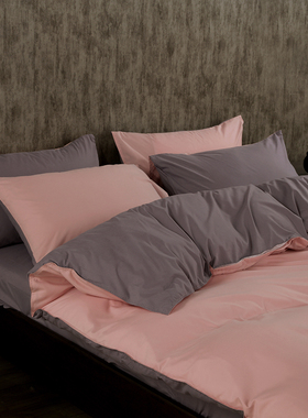 纯色床单被套床上用品四件套网红1.5m床笠磨毛1.8米全纯棉三件套