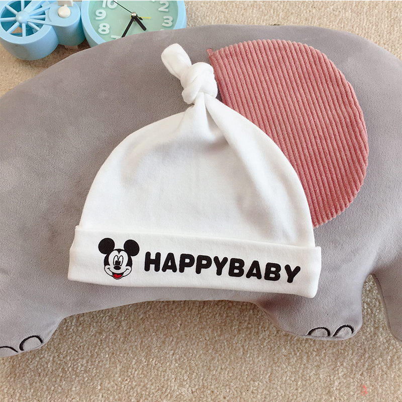 婴儿帽子夏季薄款新生儿春秋冬天初生宝宝全纯棉胎帽0到3个月鼠年