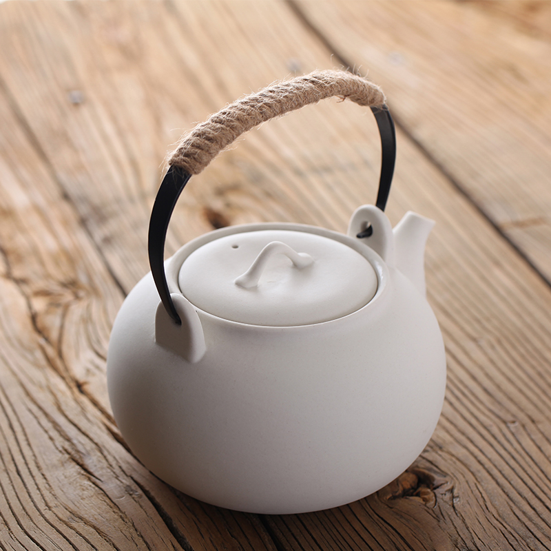 白泥提梁陶壶烧水煮茶壶功夫茶具家用日式静音电陶炉煮茶器泡茶壶