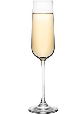 欧式香槟杯6只套装创意水晶玻璃红酒杯高脚杯一对起泡酒杯2个甜酒