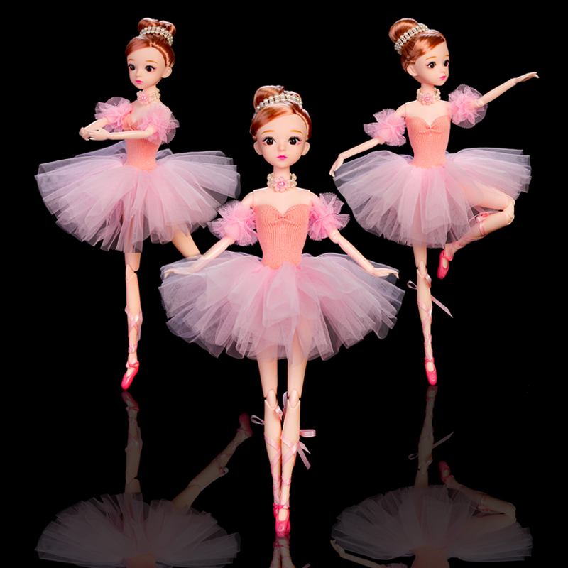 仙仙公主巴比娃娃芭蕾舞蹈换装女孩玩具DIY手工生日礼物礼品套装