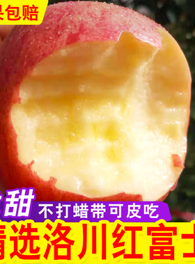 苹果水果10新鲜当季正宗洛川红富士斤整箱应季脆甜冰糖心丑苹果脆