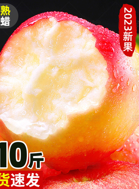 正宗新鲜苹果红富士水果应当季整箱10斤陕西平果脆甜青糖心丑萍果