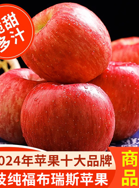【枝纯】福布瑞斯红富士苹果冰糖心当季新鲜水果脆甜整箱礼盒装