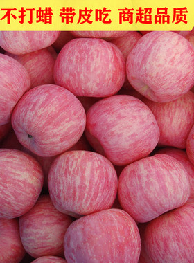 山东烟台栖霞红富士苹果水果新鲜当季脆甜10斤批大果整箱吃的