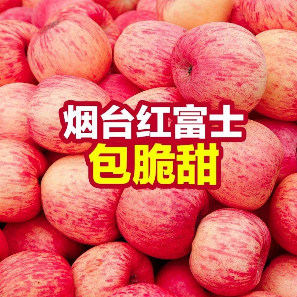 山东烟台红富士苹果冰糖心新鲜水果脆甜产地直发当季水果整箱