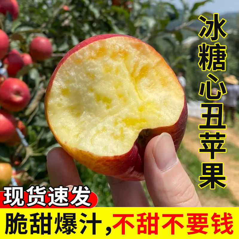 冰糖心苹果红富士苹果2023陕西淳化苹果9斤当季新鲜水果脆甜多汁