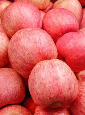 陕西红富士苹果当季新鲜冰糖心脆甜丑苹果水果批发一整箱上门送货