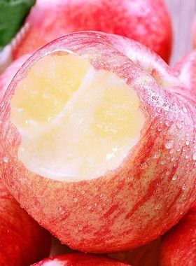 陕西红富士新鲜水果苹果5斤10斤整箱装脆甜多汁应季水果冰糖心