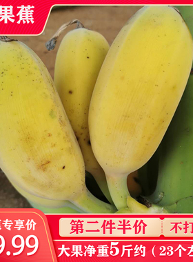 广东香蕉新鲜当季水果应季苹果粉蕉5斤整箱包邮自然熟banana