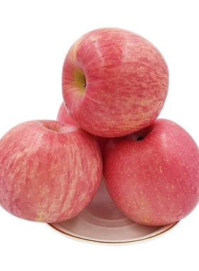 新鲜苹果水果栖霞红富士5斤包邮吃的脆苹果山东烟台富士苹果整箱