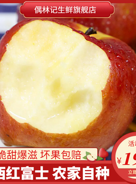 陕西红富士苹果新鲜应当季水果整箱5斤丑苹果嘎啦包邮